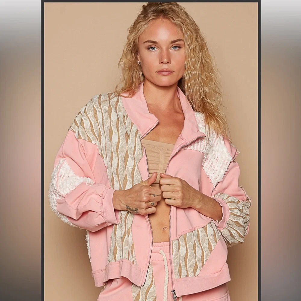 113 ❤️ POL Roomy fit wavy patch jacket and pant set - Picture 5 of 10